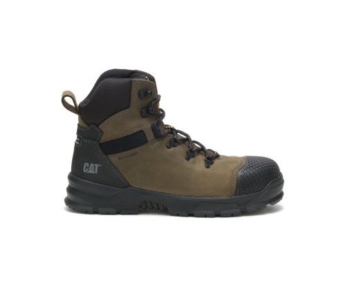 Caterpillar Accomplice X Waterproof Steel Tå Arbejdsstøvler Herre Olive/Black | KEYJR-9083