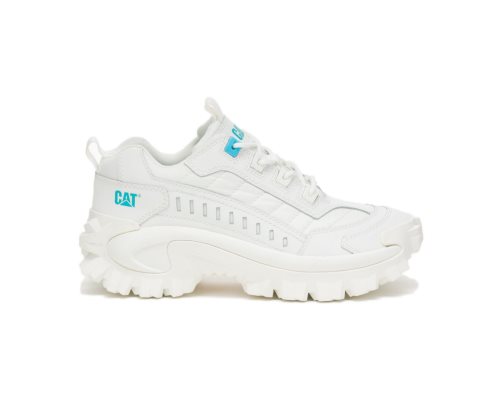 Caterpillar Intruder Casual Sko Dame Bright White/Blue | ULSPR-2098