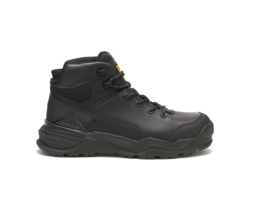 Caterpillar Provoke Mid Waterproof Alloy Tå Arbejdsstøvler Herre Sort | TRLWS-5713