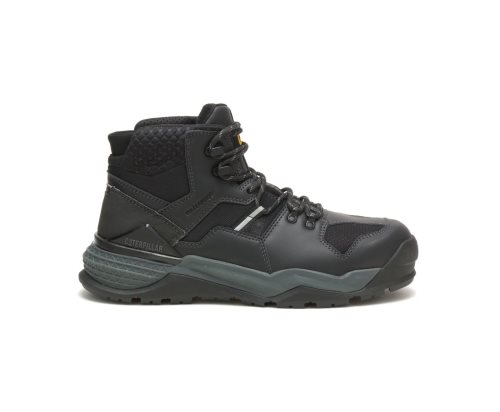 Caterpillar Provoke Mid Waterproof Alloy Tå Arbejdsstøvler Herre Black/Grey | WXJMQ-9801