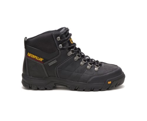 Caterpillar Threshold Waterproof Steel Tå Arbejdsstøvler Herre Sort | DUQSZ-9140